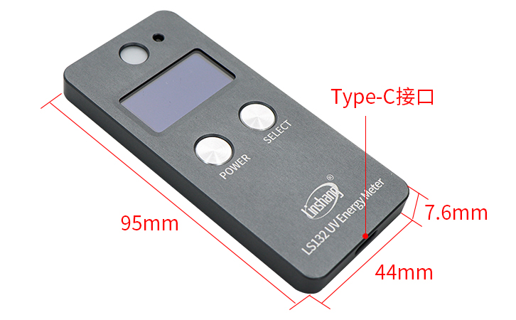 LS132UV能量計側(cè)面